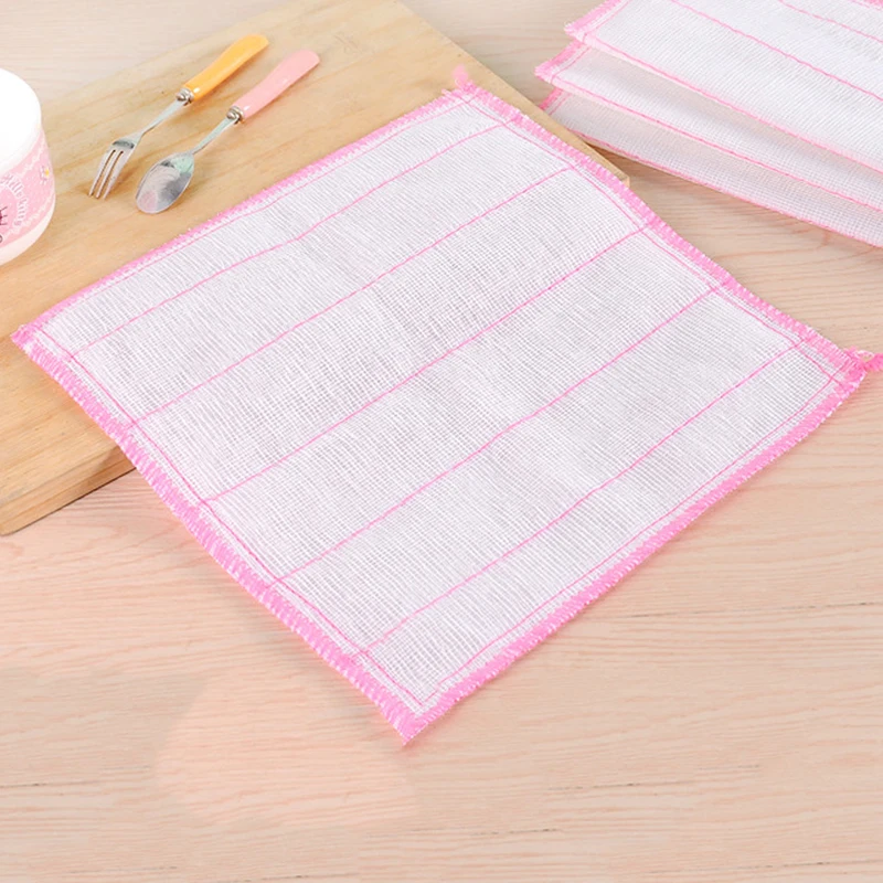 5pcs Cotton Gauze Cleaning Cloth Rag Multifunctional Absorbent Washing  Windows Kitchen Towel Dishcloth Towels for Kitchen Tool