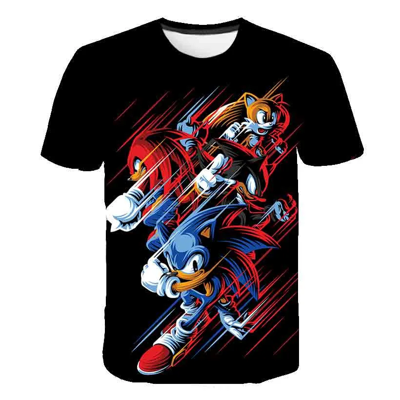 couple t shirt 3D printe anime super sonic kid's T- Tshirt New loose casual majestic summer fashion shirt Harajuku oversized t shirt 4-14T T-Shirts discount