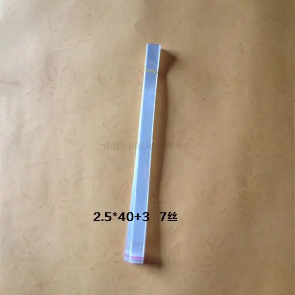 Schlanke lange OPP-selbstklebende Siegelbeutel, 2 x 15 cm, 3 x 22 cm, Stift, 13 Größen, wählen Sie transparente Geschenk-Kunststoffverpackungsbeutel, 1000 Stück/Menge aus – Detail 5
