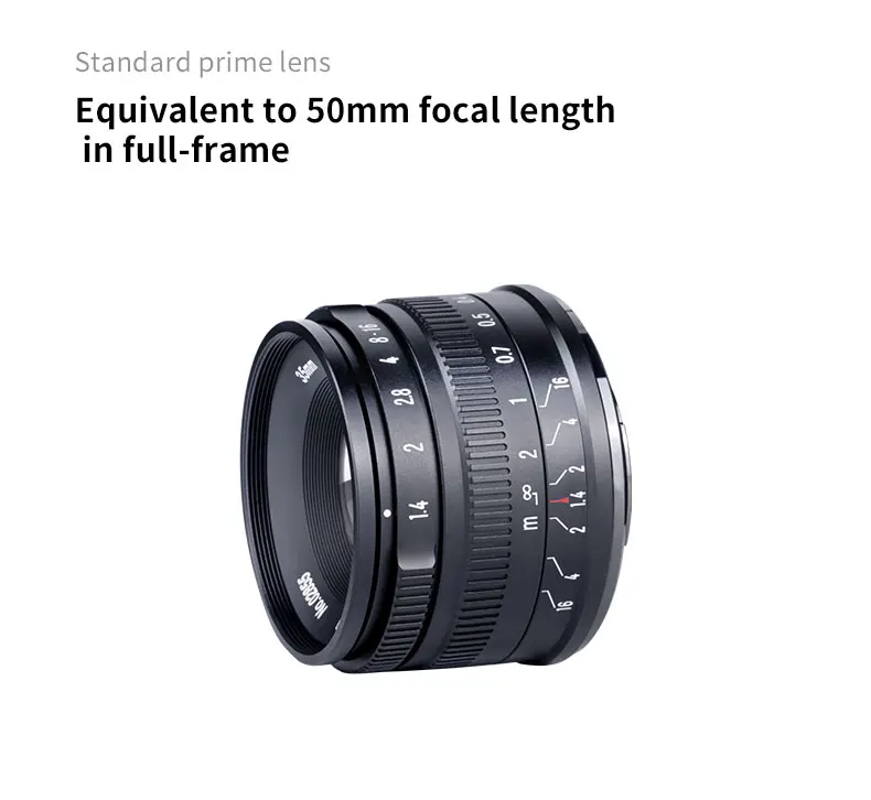 未使用品 7artisans 35mm F1.4 II APS-C EOSR 7Artisans 35mm F1.4 II APS-C Prime Lens for Canon RF R7 Sony