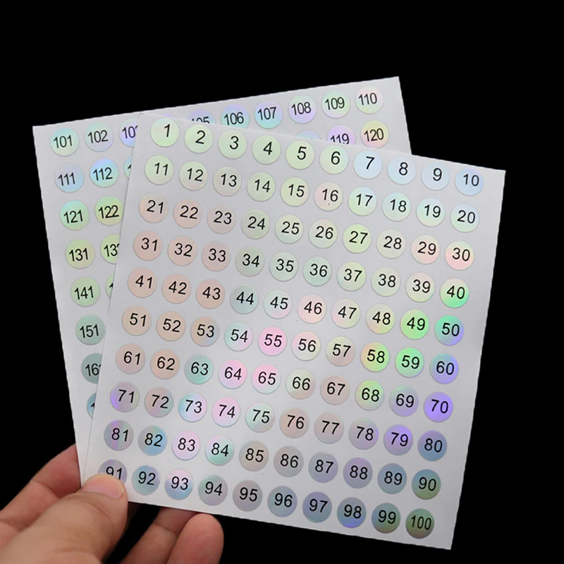 1-1000 자기 접착식 숫자 스티커 네일 폴리시 식기류 스크랩북 DIY 공예 디지털 라벨 스티커 방수 디지털 라벨 ...