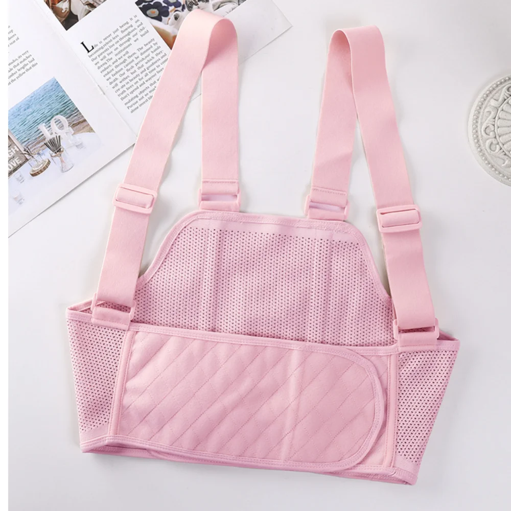 High Quality Adjustable Prenatal Support Belt with Shoulder Ultra-thin Maternity Belly Bands Breathable Abdominal Belt