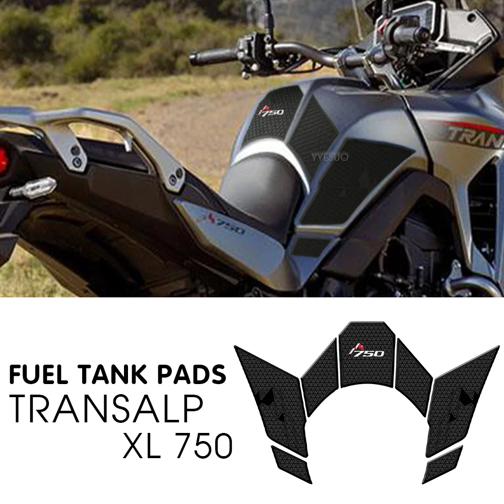 오토바이 고무 연료 탱크 패드, 혼다 Transalp XL750 XL 750 액세서리, 무릎 그립 데칼 Transalp750 미끄럼 방..