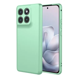 Colorful Flexible Liquid Silicone Protective Case in TPU Material for Motorola Edge 70 Pro (Light Green)