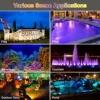 6/8/10 LED RGB Underwater Pond Lights IP68 Landscape Fountain Spotlight Bluetooth APP Control for Fish Aquarium Tank Garden Yard 4