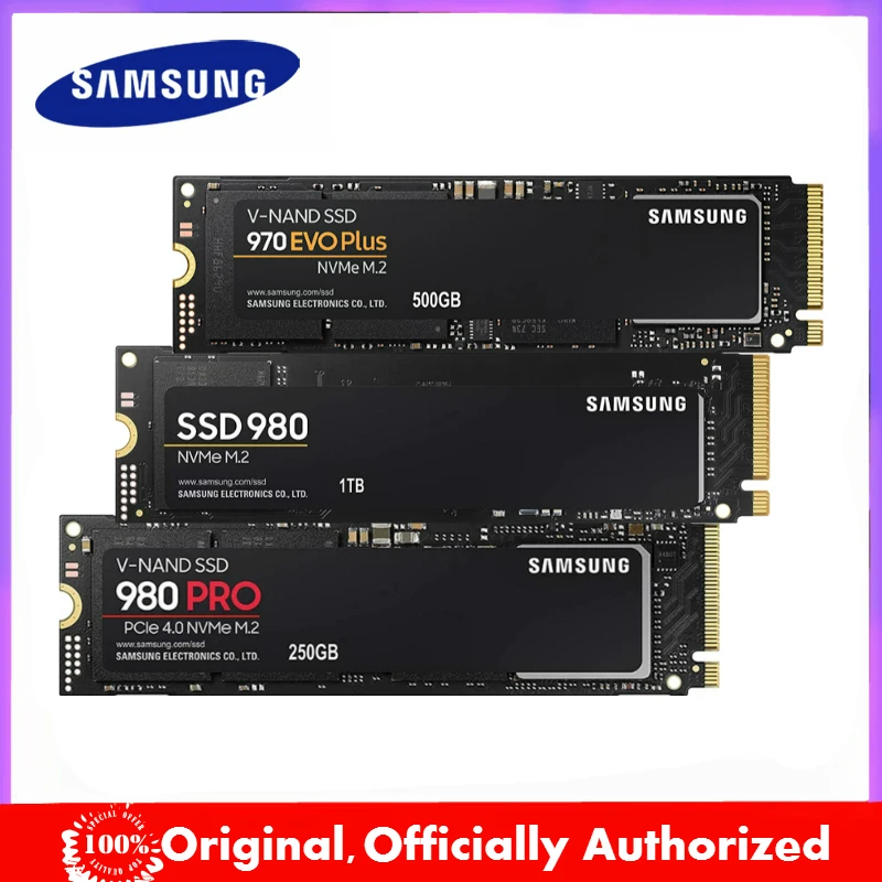 SSD M2 SAMSUNG SSD M.2 1TB 980 PRO NVMe dahili katı hal sürücüsü 970 EVO  artı sabit Disk 250GB HDD 500GB dizüstü bilgisayar için