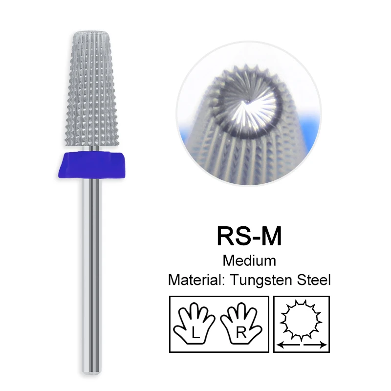 Golden Tungsten Carbide Nail Drill Bit for Manicure and Pedicure Accessories