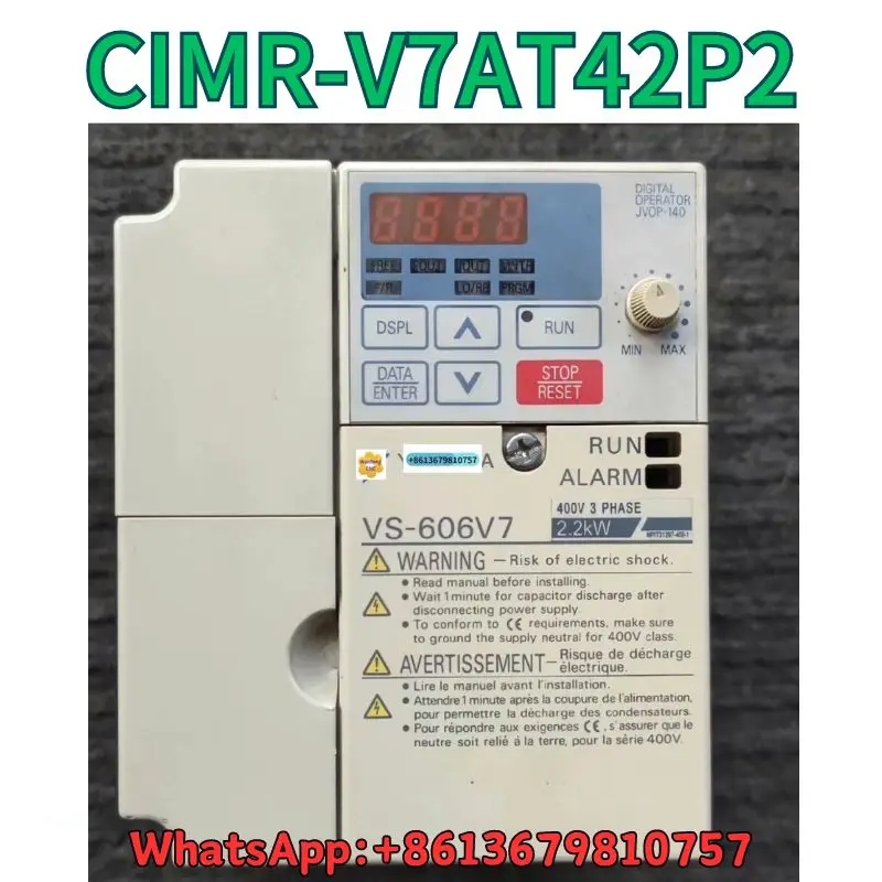 

Used Frequency converter CIMR-V7AT42P2 2.2KW test OK Fast Shipping