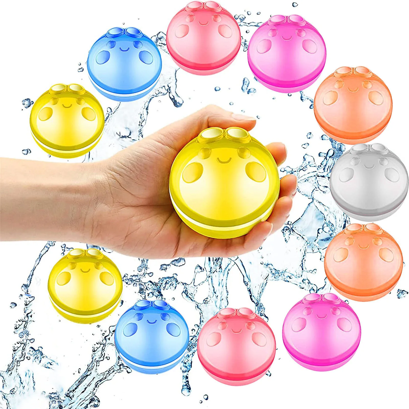 Reusable Water Bomb Splash Balls Water Balloons Absorbent Ball Pool