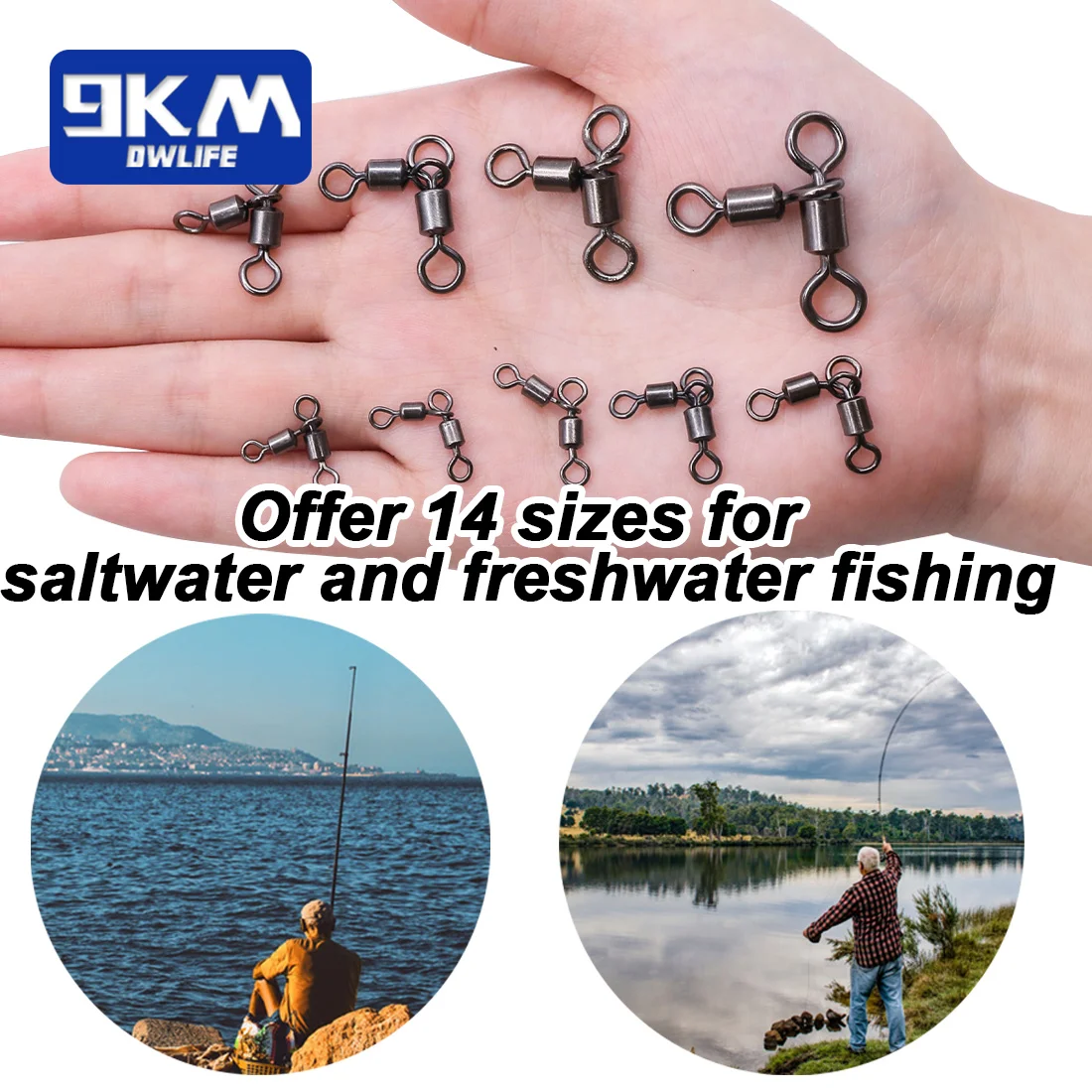 3 Way Swivels Fishing Crossline Swivel Saltwater 25~100Pcs Fishing Lures  Ring Chain Connector Freshwater Trolling Catfish Rig - AliExpress