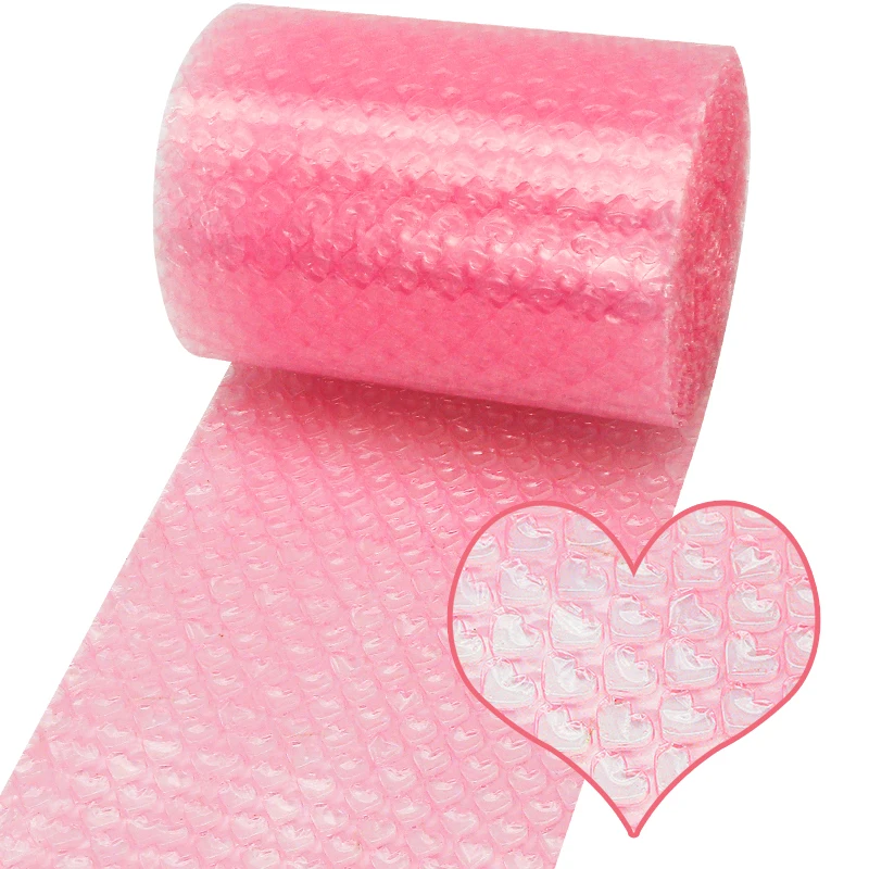 10pcs Heart Shaped Bubble Pink Love Heart Air Bubble Cushioning Wrap Rolls  Party Favors Gifts Box Packing Filler Foam Wrap - AliExpress