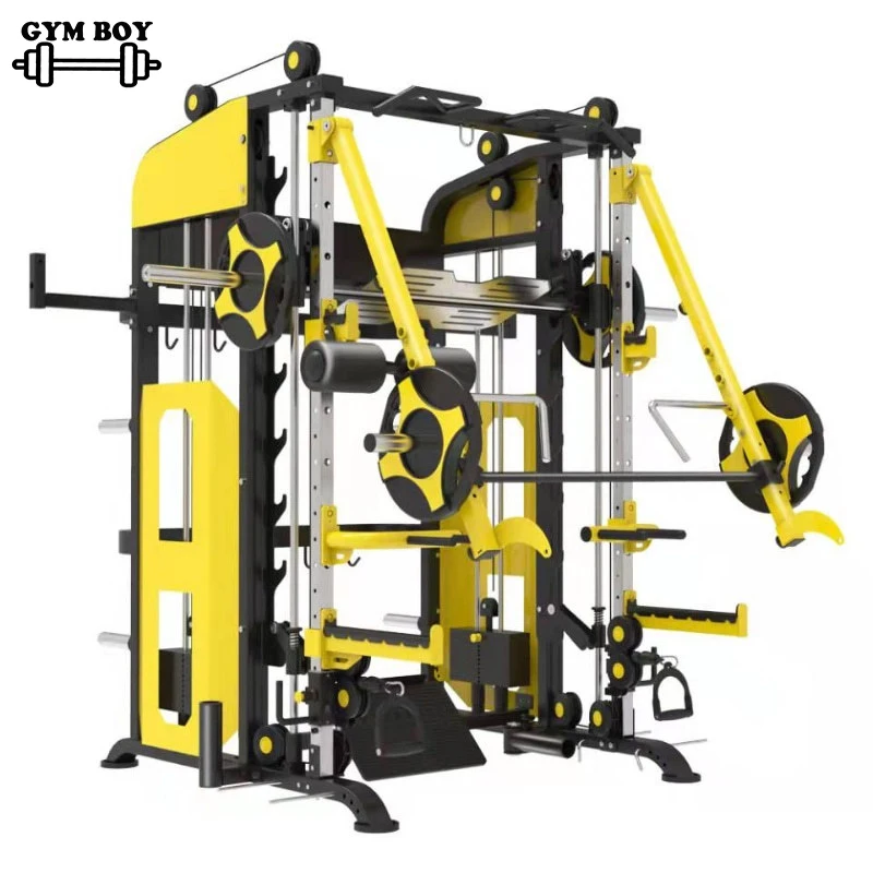 

Bumblebee-Multifunctional Squat Weight Lift Bed, Sit-Up Plate, Smith Machine, Fitness Stand Gym, Commercial