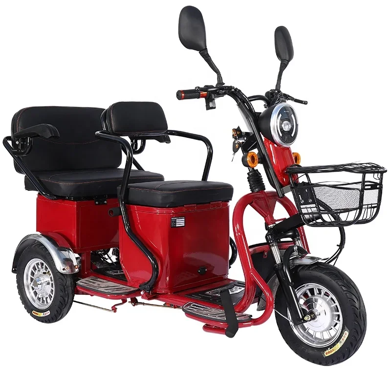 

12 Inch 600 W 23AH Lead Acid Cell Electric Tricycle Endurance 40 km
