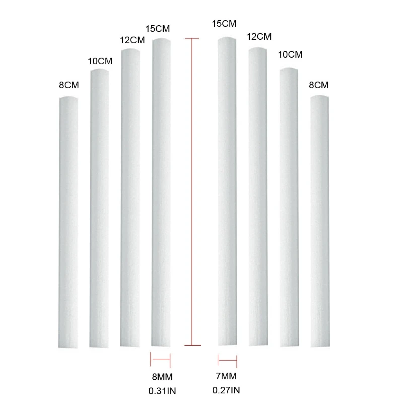 K92B 50 Pcs Humidifier Filter Cotton Swab Core USB Air Ultrasonic Humidifier Aroma Diffuser Replacement Cotton Sponge Stick 1
