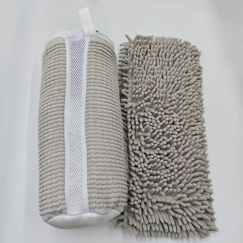Plush Shoe Wash Bag Side Zipper Shoe Bag for Washing Machine Velvet Lined Shoe Washing Bag Fluffy Fiber Sneaker Laundry Bags 2