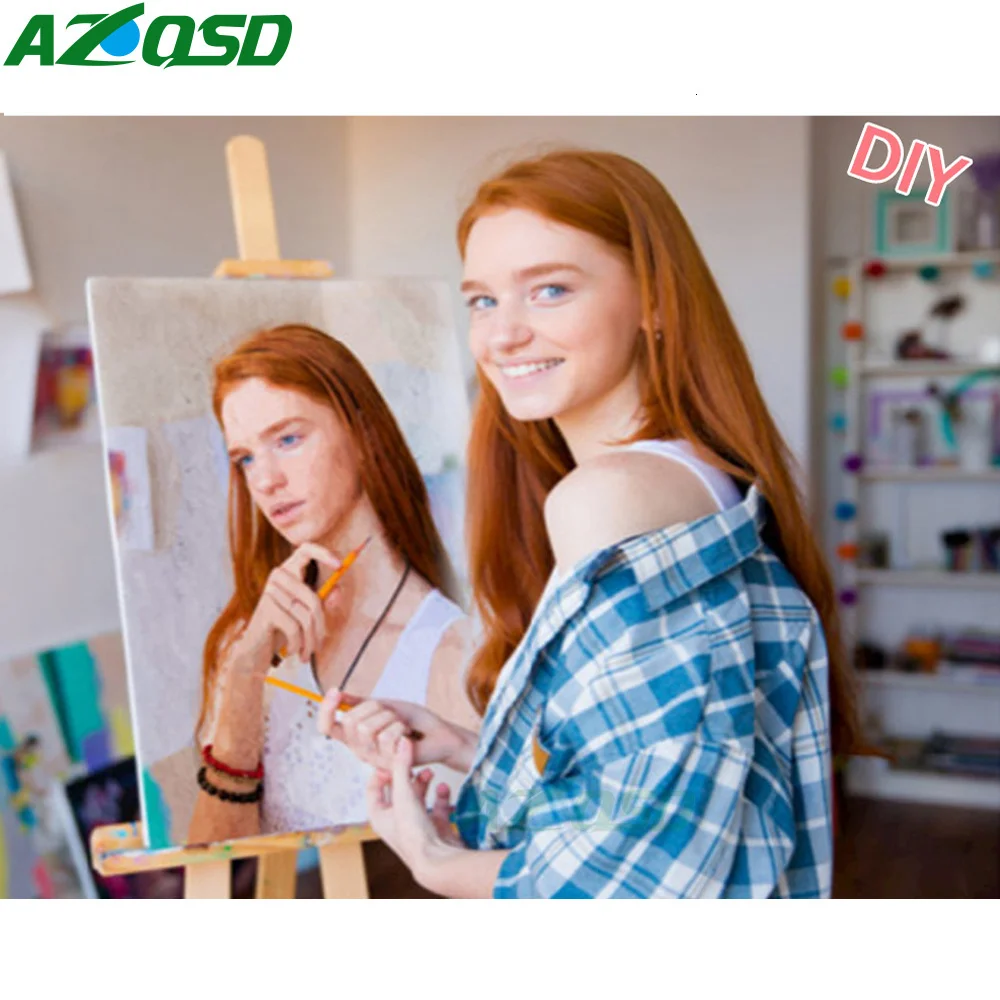 Personality Photo DIY Oil Paint Paintings By Numbers Picture Drawing by Numbers Canvas Coloring by Acrylic
