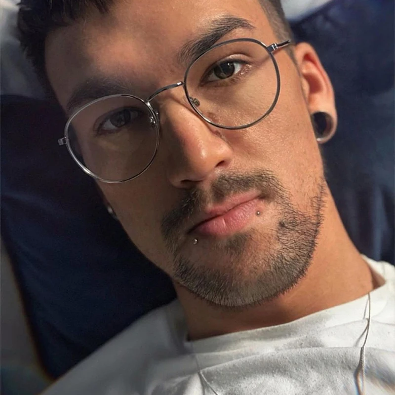 Round Glasses Clear Glasses Men Fashion 2024 Round Clear Glasses