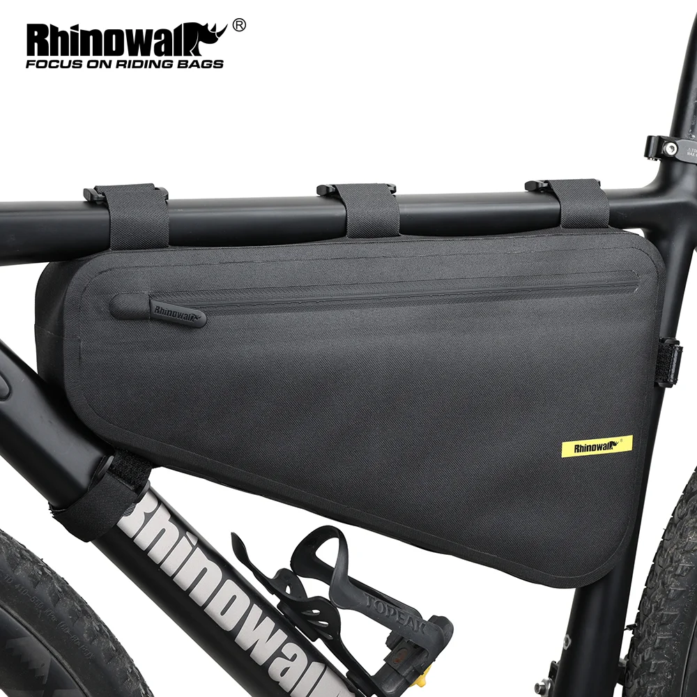Rhinowalk 자전거 삼각형 가방 프레임 가방, 대용량 4L 방수 자전거 프레..