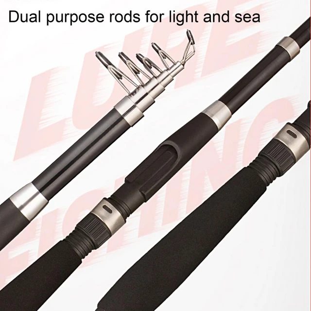 Tackle Pole Anti-scratch Heavy Duty Universal Portable Telescopic Fishing  Pole Fiberglass Sea Rod for Fishing