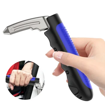 Maniglia di Assistenza per Portiera Auto 2 in 1, Maniglia Multifunzione per Veicoli, Rompivetro Portatile, Maniglia di Assistenza per Auto