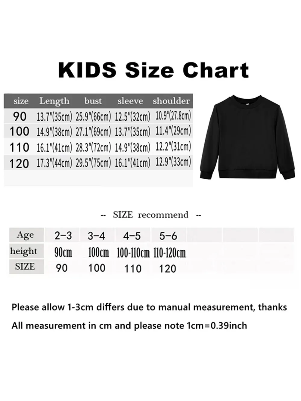 Children Pullover Crewneck Drop Shoulder Sweatshirt Tops "Be Kind&rdquo; Design Teen Kids Winter/ Fall Outfit Gift Idea children sweater
