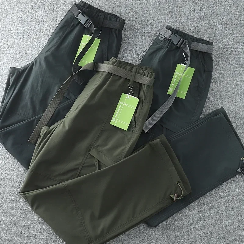Nieuwe Zomer Mannen En Dun Adem Snel Drog Открытый Мульти Карманный перезаряжаемый бюс Broek Trekken Jachtuitrusting Gevechtsbroek