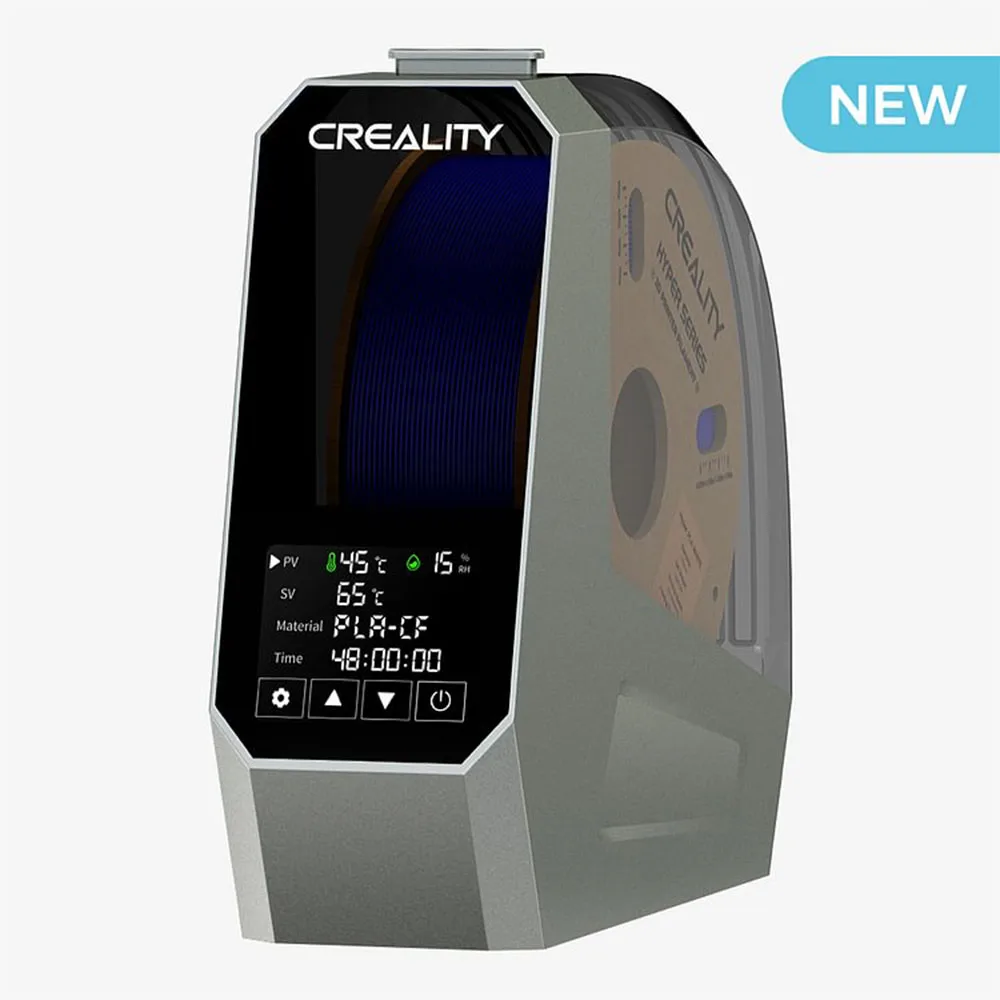 Creality 3D 스페이스 파이 필라멘트 건조기 상자, 필라멘트 조절식 탈수기, 1kg, 45 ℃-70 ℃ 건조 시간 설정, 0-48h 3D 프린터 부품