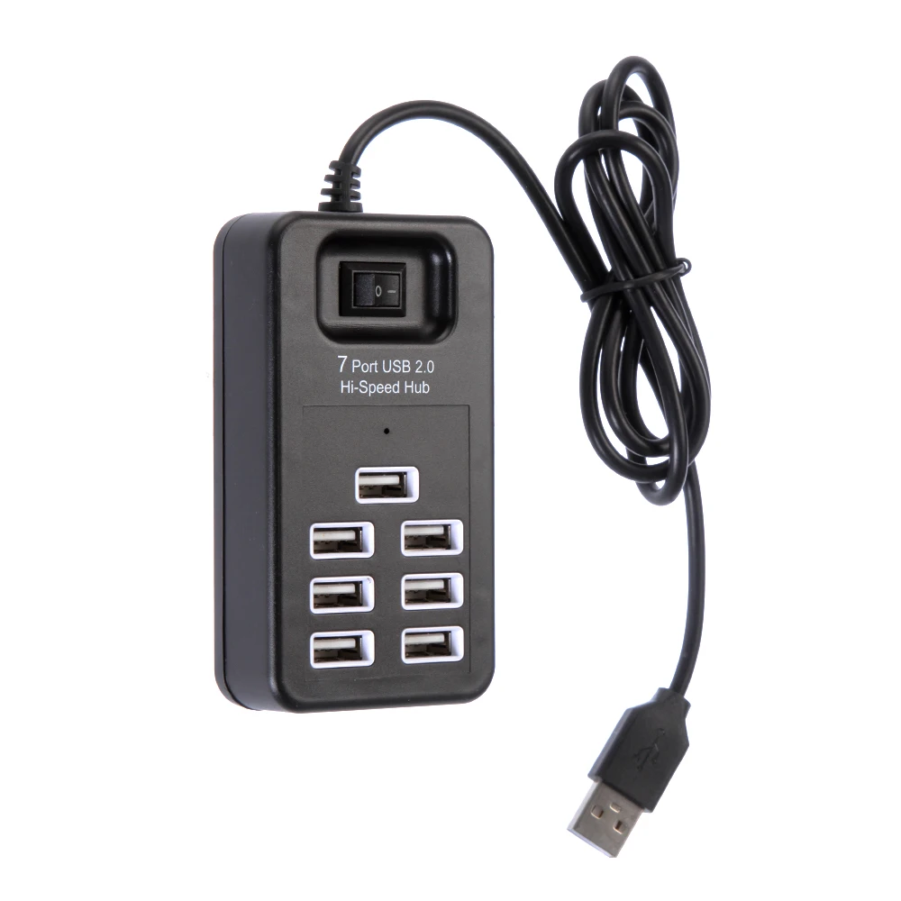 High-Speed 7/10-Port USB Hub with Power Switch
