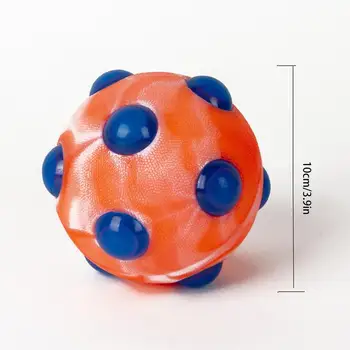 Pet Light Ball Dog Toy Jumping Activation Ball Bite-resistant TPR Light Up Music Flashing Bouncing Vibrating Ball for Dogs Puppy 6