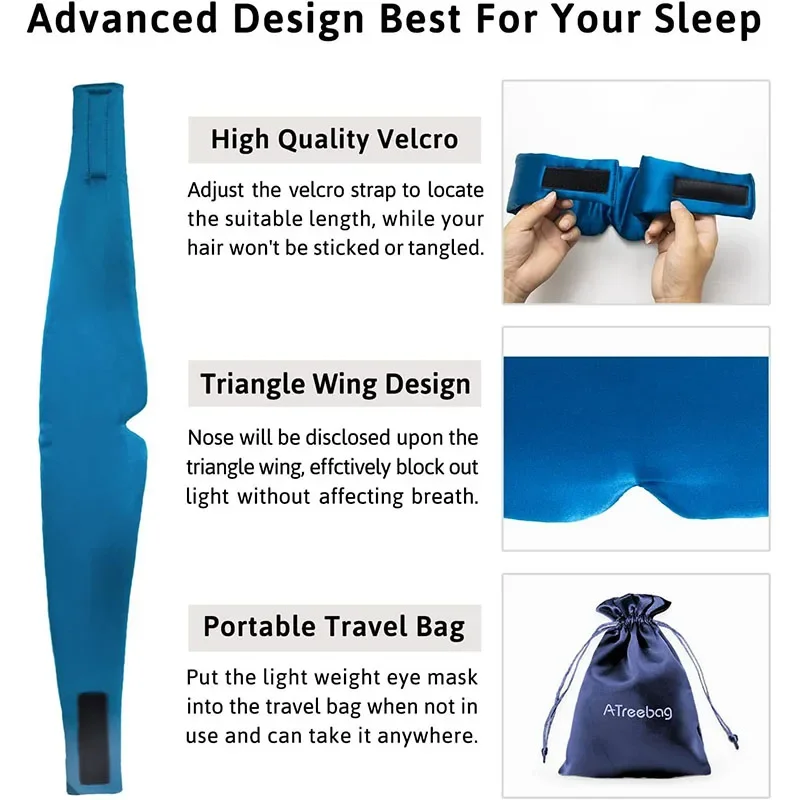 Luxurious Silk Sleep Mask - Ultra-Soft Eye Cover