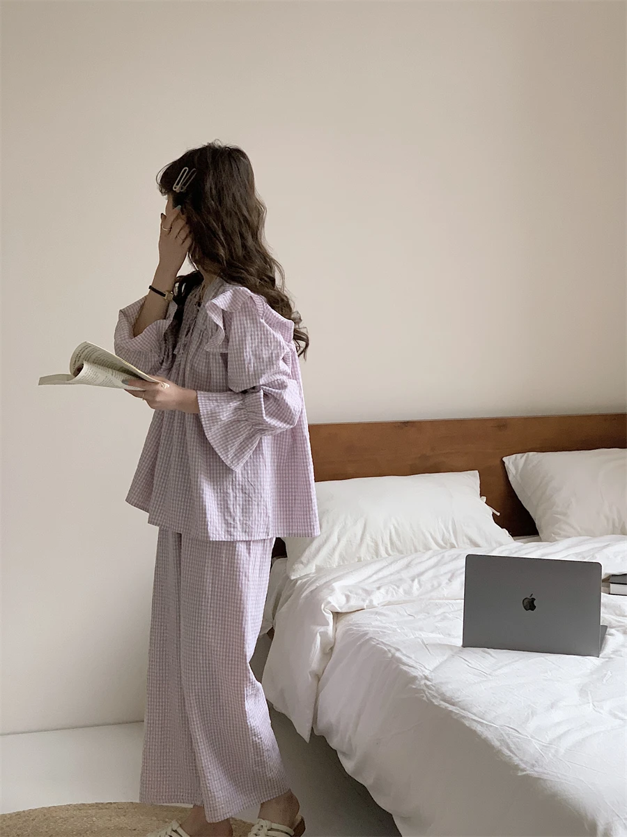 Spring pajamas, sleeping pajamas, women's pajamas, women's pajamas set, new women's pajamas, two-piece set, home wear, women's Underwear, Summer Pajamas, Spring Pajamas, Pajamas Set