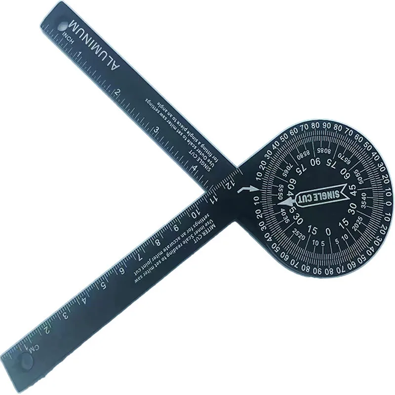 Plastic Mitre Saw Protractor Painting Architect Drawing Design Goniometer Woodworking Carpenter Angle Finder Measuring Ruler