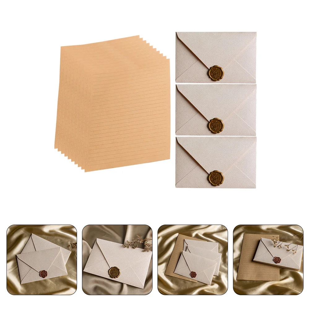 

1 Set Letter Papers and Envelopes Writing Paper Packing Envelopes Diy Envelopes