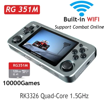ANBERNIC RG351M RG351P Retro Video Game Console Games Aluminum Alloy Shell 2500 Game Portable Console RG351 Handheld Game Player 1