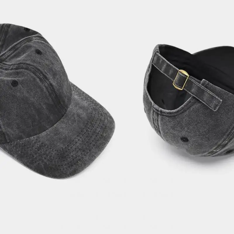 Baseball Cap Washed Cotton Men Women Snapback Hat Vintage Hip Hop Caps Solid Color Dad Hat Bone Casquette Outdoor Casual Sport - 4