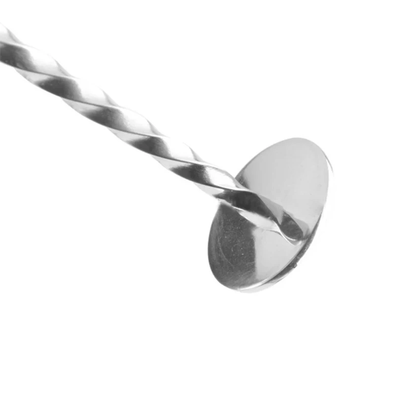 Description Picture 4 of item1/2PCS Stainless Steel Mixing Spoon Long Handle Stirring Spoon Drink Stirrers Cocktail Spoons Spiral Pattern Bar Cocktail Shaker