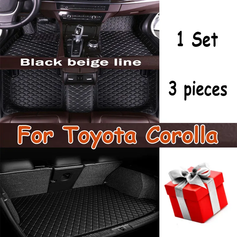 

Car Floor Mats For Toyota Corolla 9th Gen. 2000 2001 2002 2003 2004 2005 2006 Auto Foot Pads Interior Accessories