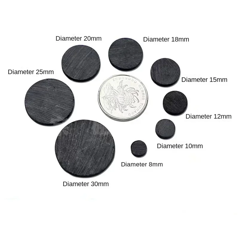 Self Adhesive Magnetic Round Rubber Flexible Small Sticky Magnets Disc for Crafts Hobby and Fridge 10pcs self adhesive magnets