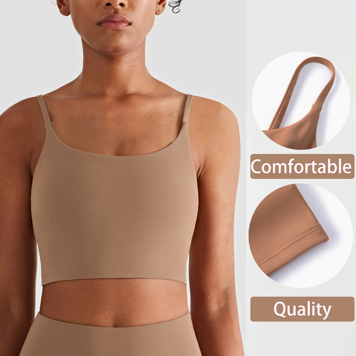 Tirantes, camisetas sin mangas de Yoga para Fitness, Sujetador deportivo de sensación desnuda, chaleco de gimnasio, camisola para mujer, ropa interior de entrenamiento, ropa deportiva