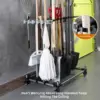 Heavy Duty Garden Tool Organizer Garage Storage Holder Storage Large Long Farming Tools Lawn Tool Metal Rack Shovel and Rake 3