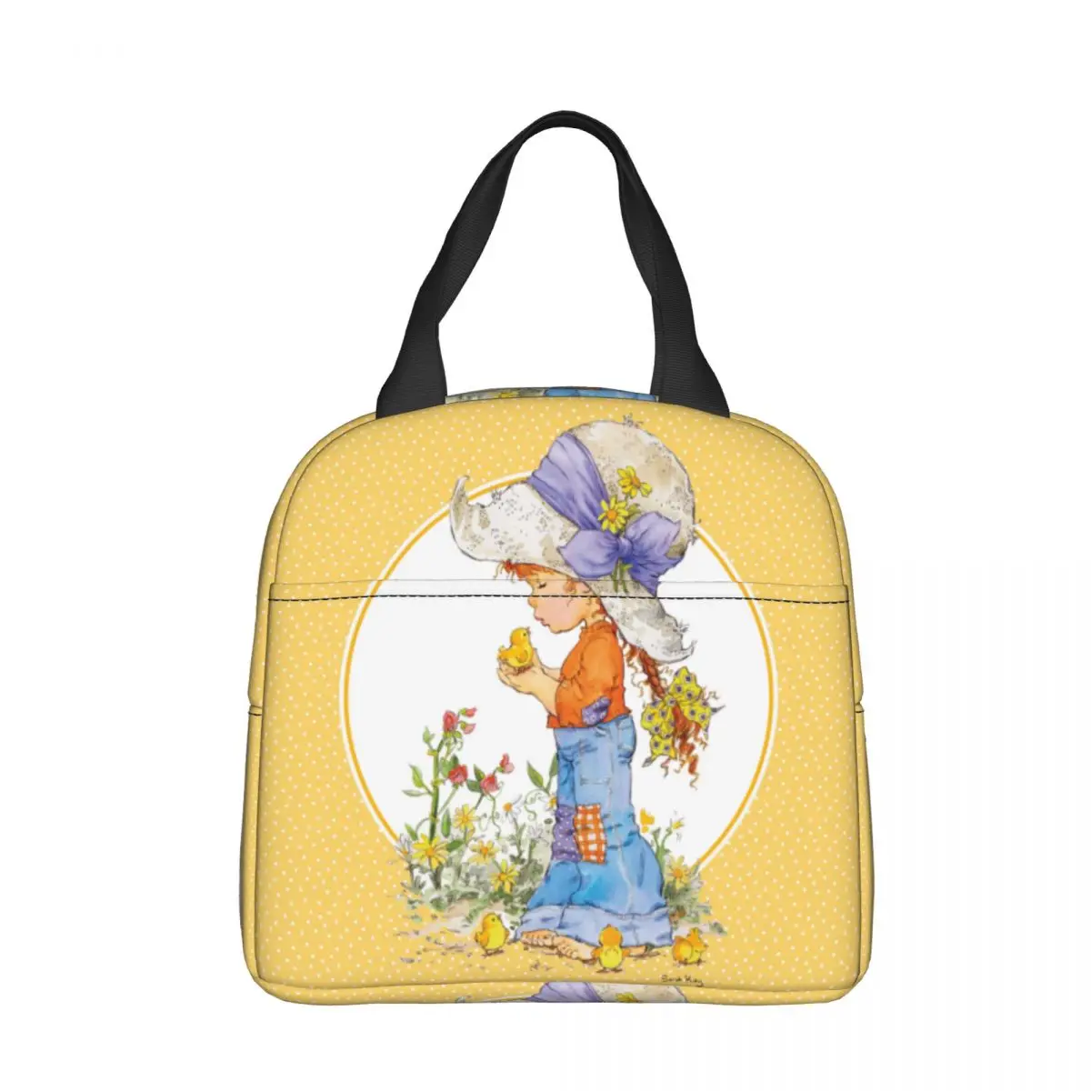 

Sarah Kay Bandana Daffodil Insulated Lunch Bags Portable Lunch Container Cooler Bag Tote Lunch Box Work Travel Girl Boy