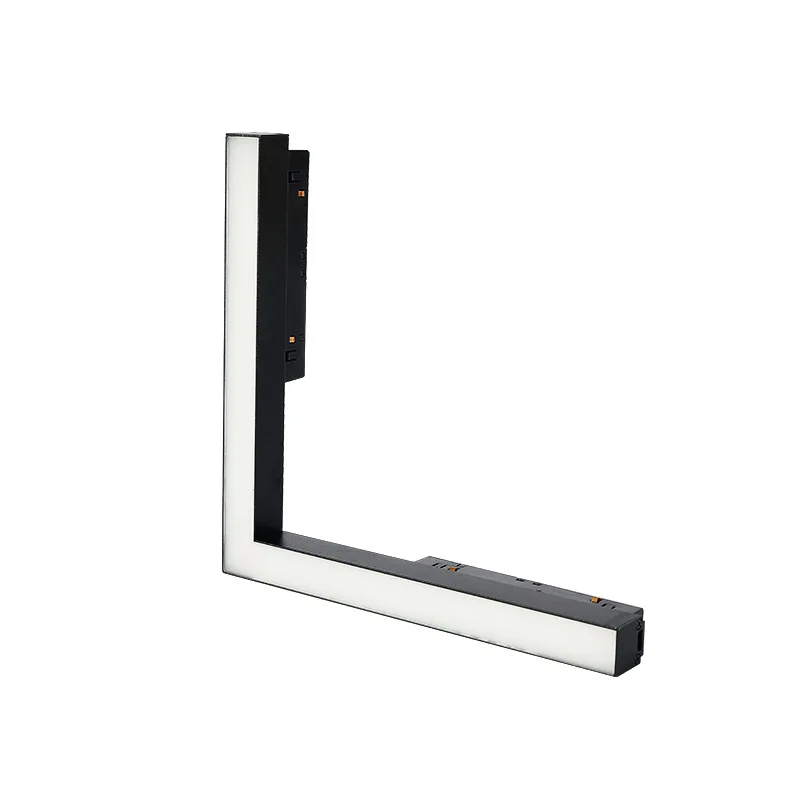 LED Magnetic Double Track Light L Style Flood Lamp Modern Embedded Flexible Linear Fixture LED Spotlight Ceiling Indoor Living 5