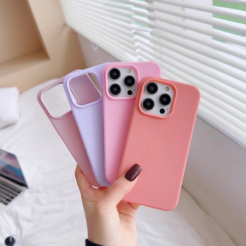 Vibrant Silicone Shockproof Phone Case - Soft Matte Finish