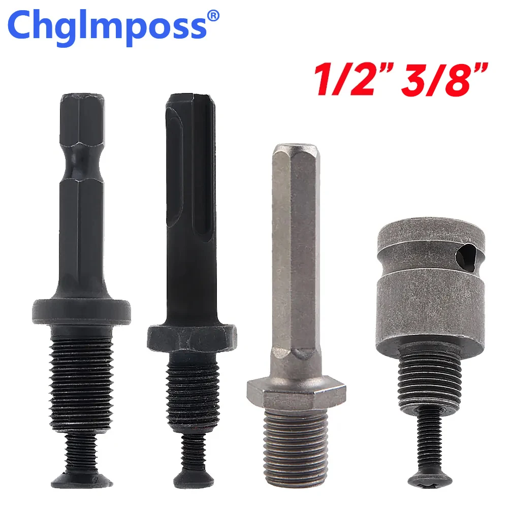 1/2 3/8 Inch Chuck Connect Adaptor Electric Hammer Convert Adapter Parts Hex Round Square Shank Rod Wrench Conversion Accessory bike hub conversion front rear bicycle hub conversion adapter bicycle accessory