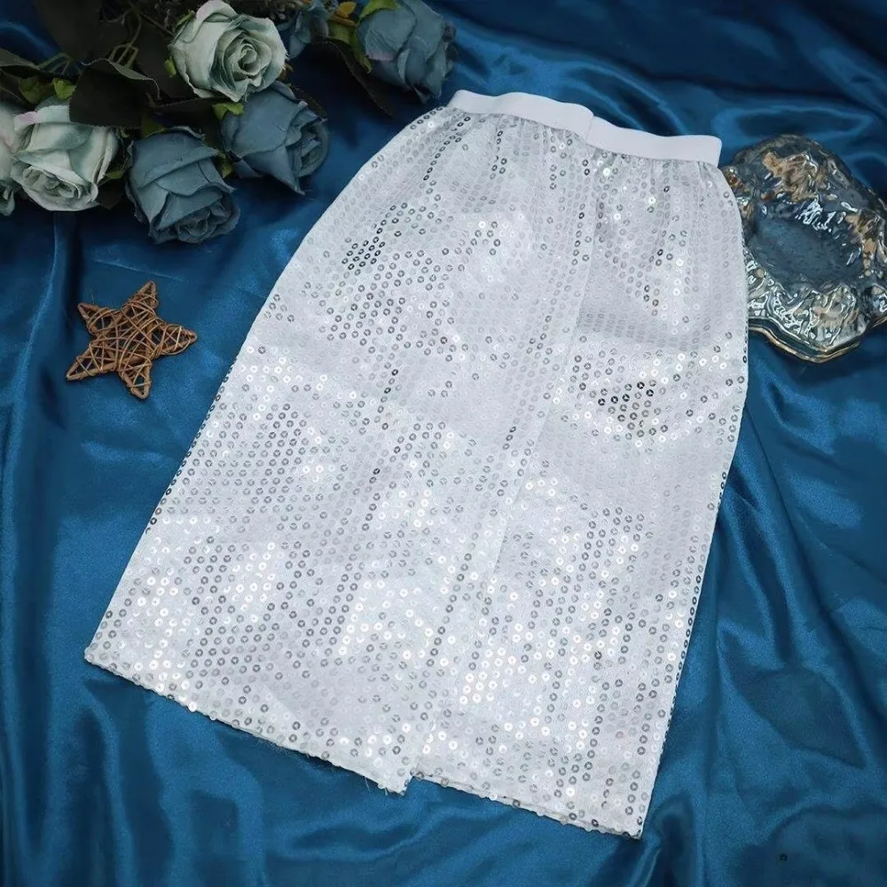 Neue Punk Hip Hop Pailletten-Beinwärmer Glänzende Funkelnde Pailletten-Beinmanschetten Kniehohe Beinsocken Cosplay – Detail 10