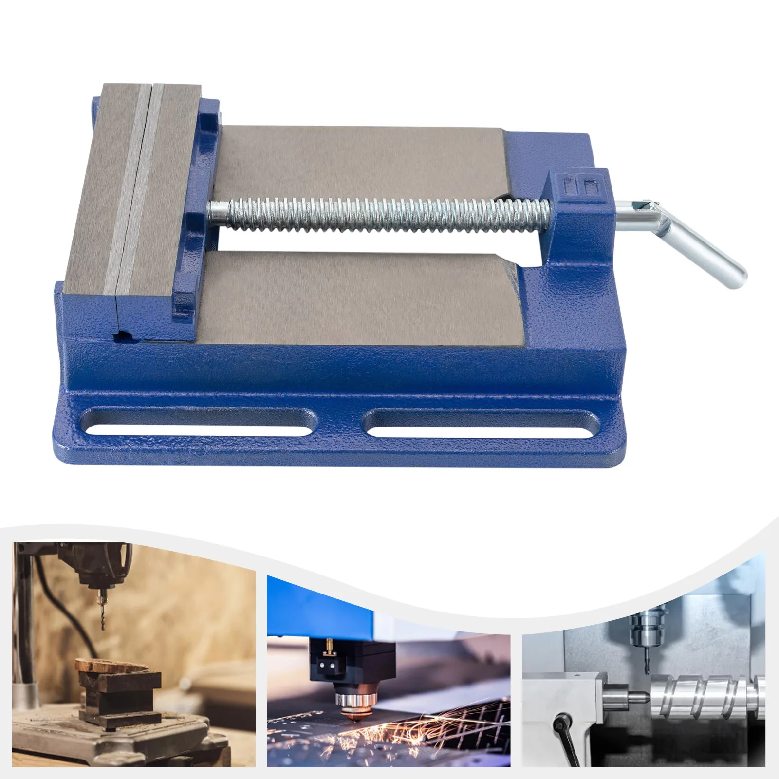6'' 145mm Drill Press Vice Bench Vise Clamp Milling Machine Maintenance Tool