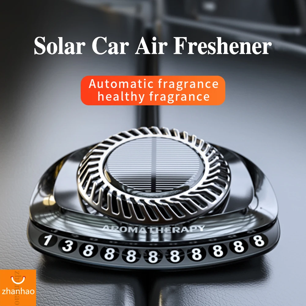 Solar- Drehen Auto Parfüm Lufterfrischer Aromather – Grandado