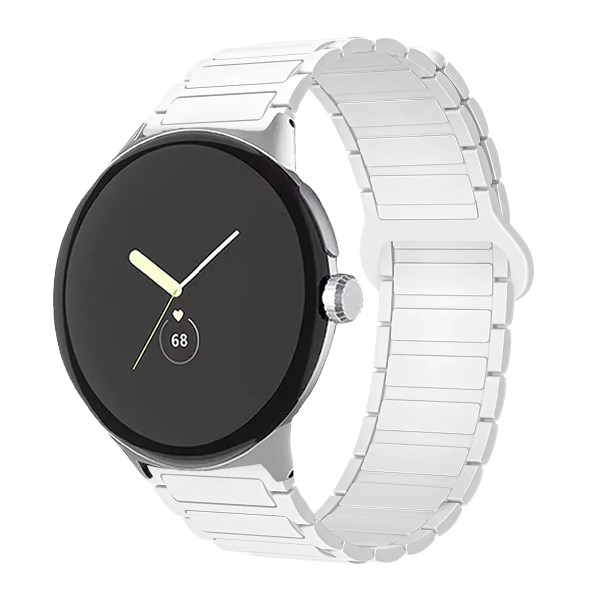 Magnetic Silicone Sport Band - Versatile 45mm Watchband Bracelet Accessory
