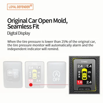 Per Fortuner 2016-19 Fortuner 20-24 OBD TPMS sistema di monitoraggio della pressione dei pneumatici in tempo reale intelligente OBD serratura automatica speedlock