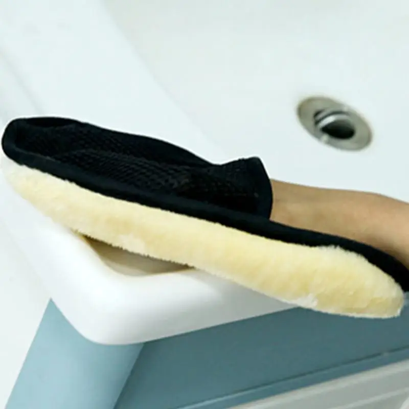 Microfiber Car Wash Mitt Double Sided Soft Wash Mitt Car Gloves Water Absorption Thick Washing Washing Gloves